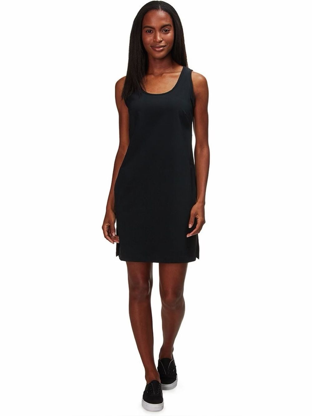 Columbia Black Scoop Neck Sleeveless Built In Bra Outdoor Casual  Dress Sz S